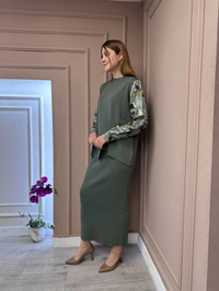 Nuss Triko 25Y3011 Haki Triko Takım