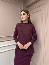 Nuss Triko 25Y3012 Bordo Tunik