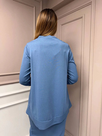 Nuss Triko 25Y3012 Mavi Tunik