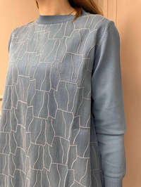 Nuss Triko 25Y3012 Mavi Tunik