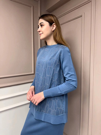 Nuss Triko 25Y3012 Mavi Tunik