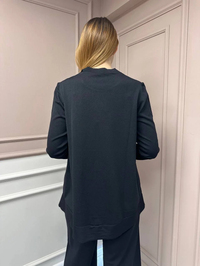 Nuss Triko 25Y3012 Siyah Tunik