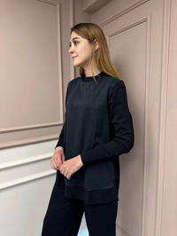 Nuss Triko 25Y3012 Siyah Tunik