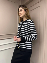 Nuss Triko 25Y306 Siyah Hırka