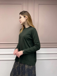 Nuss Triko 25Y902 Haki Önü Kısa Arkası Uzun Tunik