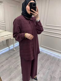 Nuss Triko 26Y1055 Mürdüm İkili Takım