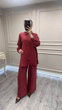 Nuss Triko 26Y1081 Red Plum Takım