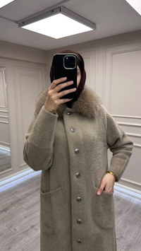Nuss Triko NS-26K7011 Bej Angora Kaban