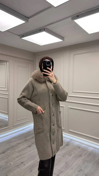 Nuss Triko NS-26K7011 Bej Angora Kaban
