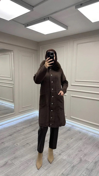 Nuss Triko NS-26K7011 Kahve Angora Kaban