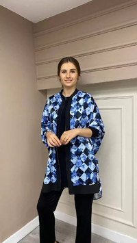 Senna 22317W23 Gece Mavisi Esmeralda Gömlek