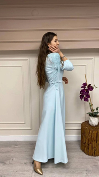 Senna 3005S23 Gök Mavisi Zarina Abiye