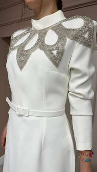 Senna 3024S23 Ekru Raquell Elbise