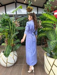 Senna 3053S23 Lila Inpeza Elbise