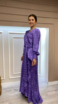 Senna 32322W23 Mor Aceline Dress Elbise