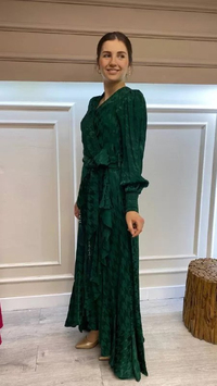 Senna 32322W23 Zümrüt Aceline Dress Elbise