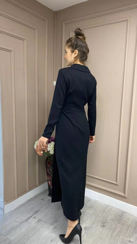Senna 32329W23 Siyah Zelins Abiye