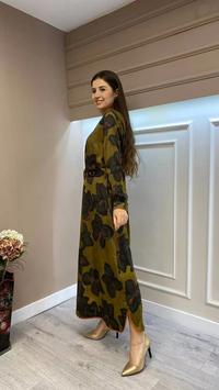 Senna 32347W23 Yeşil Silvana Elbise