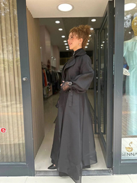 Senna 4002S23 Siyah Bistro Trench