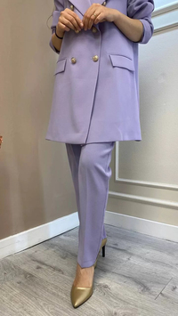 Senna 52207S22 Lila Dar Paça Pantolon