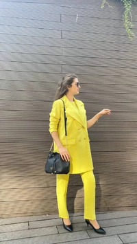 Senna 52207S22 Sarı Dar Paça Pantolon