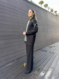Senna SD251051048001 Siyah Etoiles Bomber Pantolon Takım