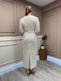 Tiara 261248 Ekru Taşlı Abiye