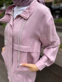 Venöve 24SSCEK0022 Pembe Pirlepe Ceket
