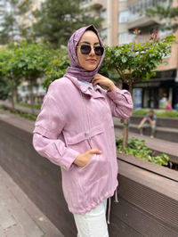 Venöve 24SSCEK0022 Pembe Pirlepe Ceket
