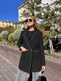 Venöve 25FWCEK0028 Siyah Varesa Ceket