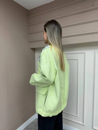 Venöve 25FWCEK0033 Yeşil Foro Ceket