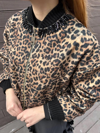 Venöve 25FWCEK0038 Leopar Arles Ceket