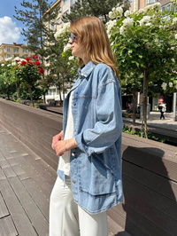 Venöve 25SSCEK0011 Mavi Tessa Ceket