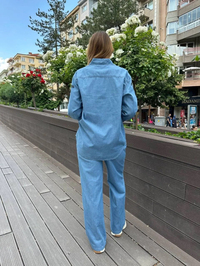 Venöve 25SSGOM0012 Mavi Meva Takım
