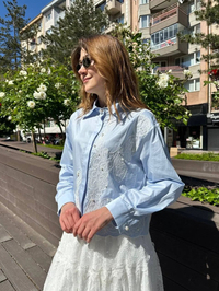 Venöve 25SSGOM0015 Mavi Ollina Gömlek