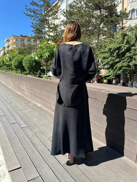 Venöve 25SSTUN0005 Siyah Kayra Takım
