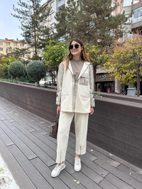Venöve 26FWCEK0025 Ekru Tom Takım