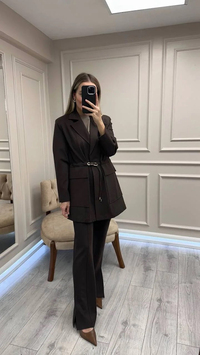 Venöve 26FWCEK0030 Kahverengi Elena Takım