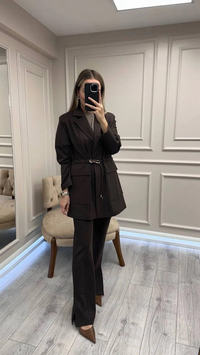 Venöve 26FWCEK0030 Kahverengi Elena Takım