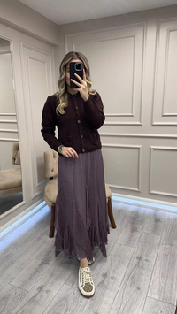 Venöve 26FWHRK0004 Bordo Becca Hırka