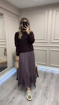 Venöve 26FWHRK0004 Bordo Becca Hırka