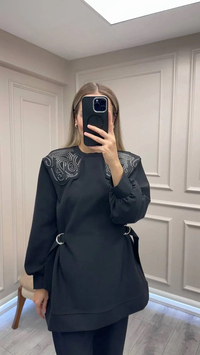 Venöve 26FWSWE0002 Siyah Nell Takım