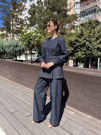 Venöve 26FWTUN0002 Lacivert Aline Takım
