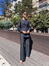 Venöve 26FWTUN0002 Lacivert Aline Takım