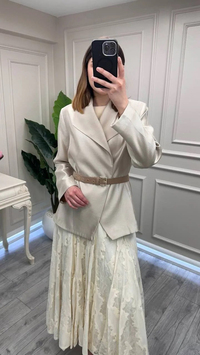 Venöve 26SSCEK0048 Bej Amelia Ceket