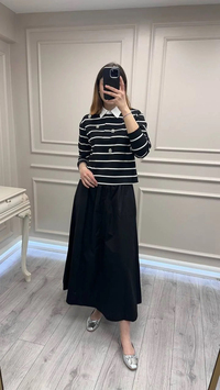 Wennora 1033 Siyah Etekli Sweat Takım