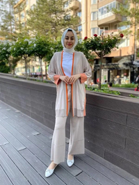 Yusuf Özdemir 24Y1394 Taş Penye Kumaş Bol Pantolon