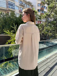 Zeynep Şule 11144 Bej Gömlek