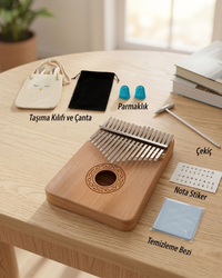 17 Tuş Gerçek Ağaç Kalimba 