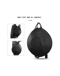 Hang Drum Handpan Space Drum Steel Drum 10 Tonlu 22 Inç Siyah Renk